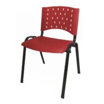 Cadeira Plástica 04 Pés – VERMELHO (Polipropileno) – 31202 KAIRÓS OFFICE Plástica