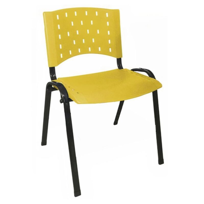 Cadeira Plástica 04 Pés – AMARELO – (Polipropileno) – 31204 KAIRÓS OFFICE Plástica 5