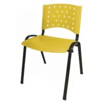 Cadeira Plástica 04 Pés – AMARELO – (Polipropileno) – 31204 KAIRÓS OFFICE Plástica