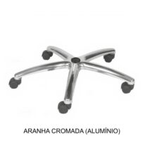 Aranha CROMADA (ALUMINIO) – ROAL – 98805 KAIRÓS OFFICE Acessórios para Cadeiras