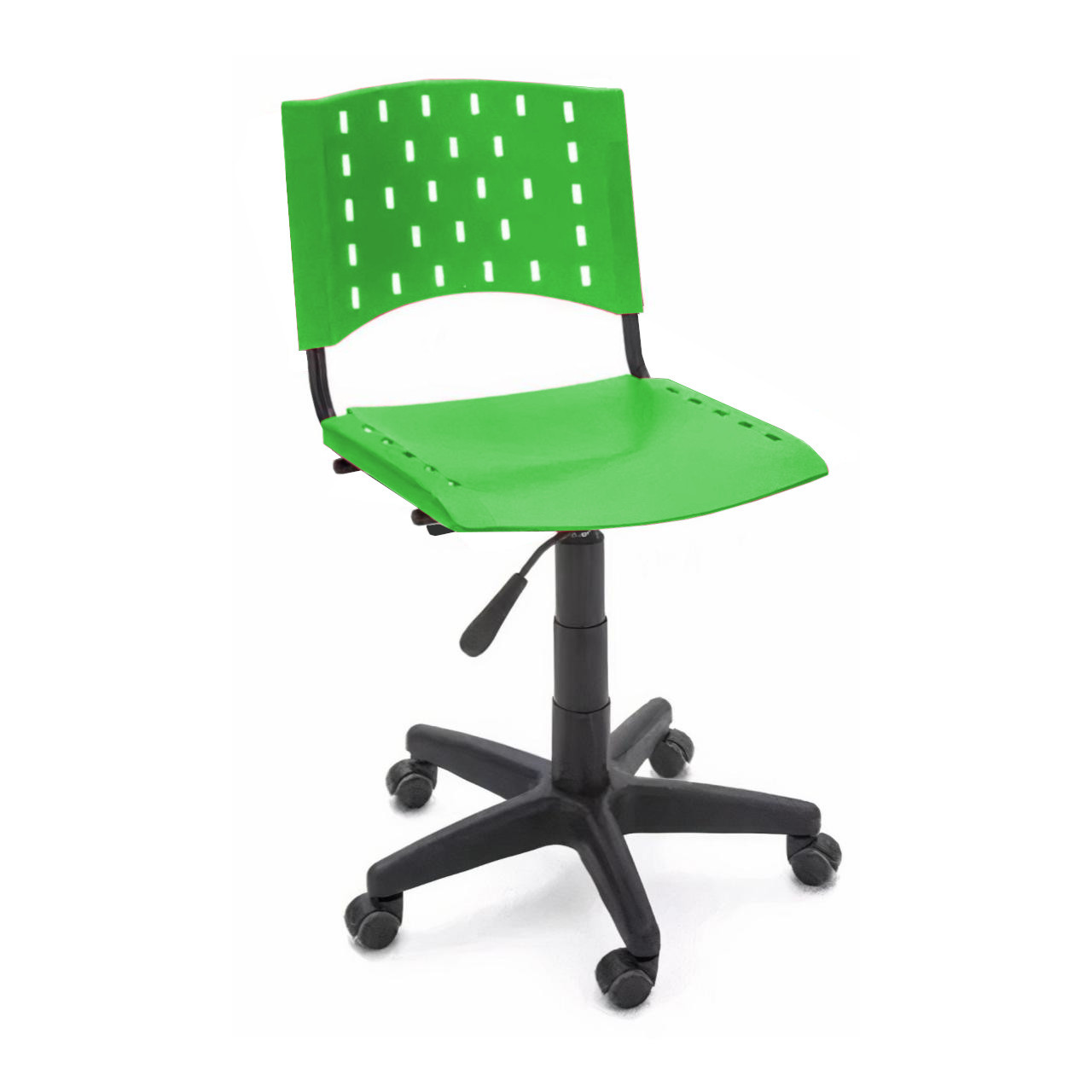 Cadeira de Escritório Giratória PLÁSTICA – REALPLAST – COR VERDE – 31301 KAIRÓS OFFICE Plástica