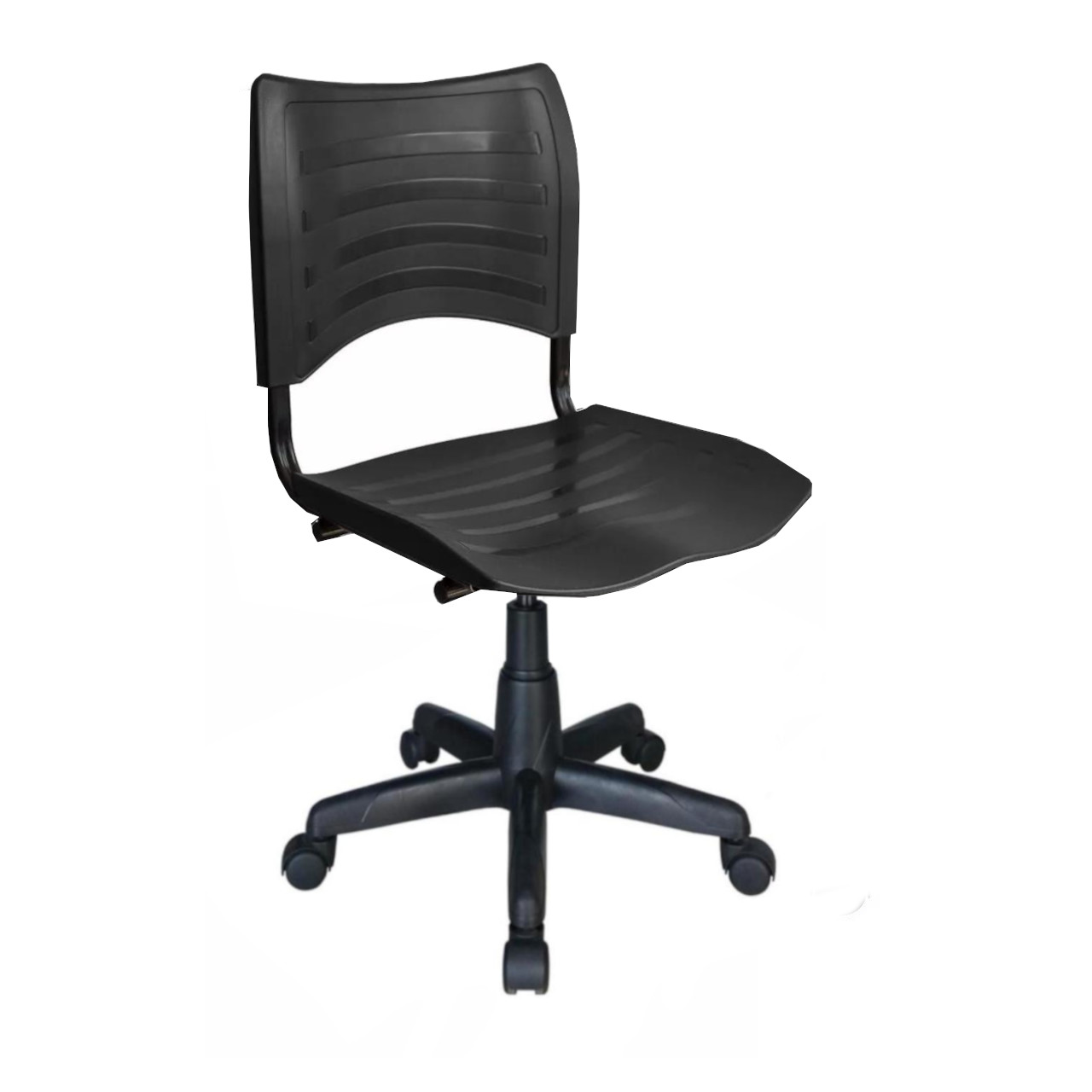 Cadeira de Escritório Giratória PLÁSTICA – MRPLAST – COR PRETO – 31312 KAIRÓS OFFICE Plástica