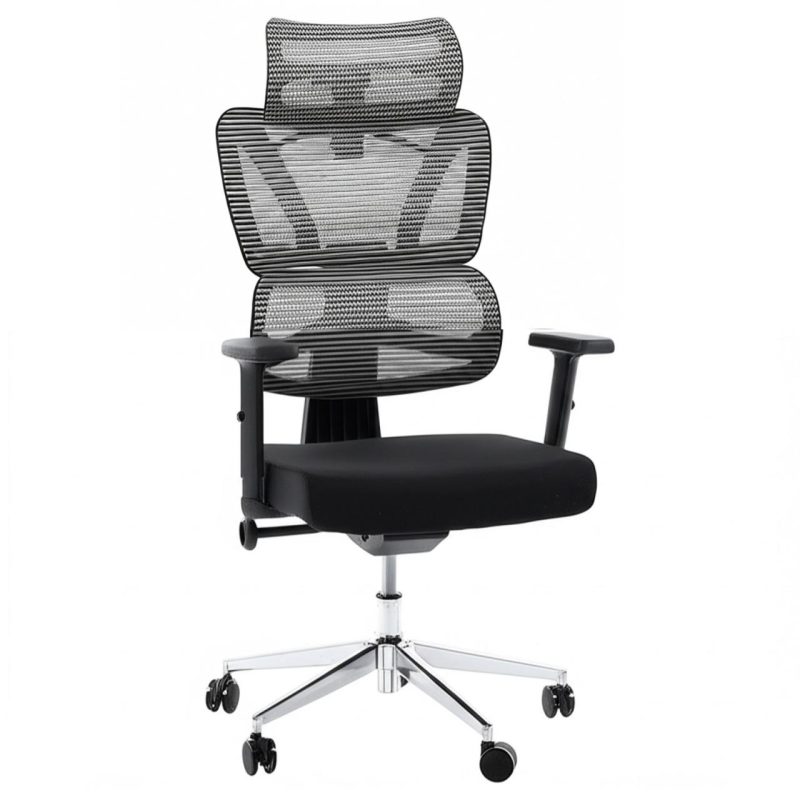 Cadeira de Escritório Presidente Tela ÉDON – Cor Preto – 30066 Kairós Office Cadeira de Tela 2