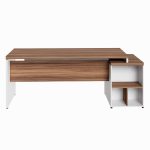 Mesa PEDESTAL RETA (03 Gav.) – 1,92X0,70m – WORKSTART – NOGAL SEVILHA/BRANCO- 34405 Kairós Office Linha 40 mm Nogal – Branco 13