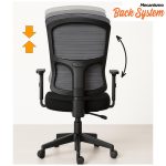 Cadeira de Escritório Tela PRYUS Back System – Cor Preto – 20099 Kairós Office Cadeira de Tela 13
