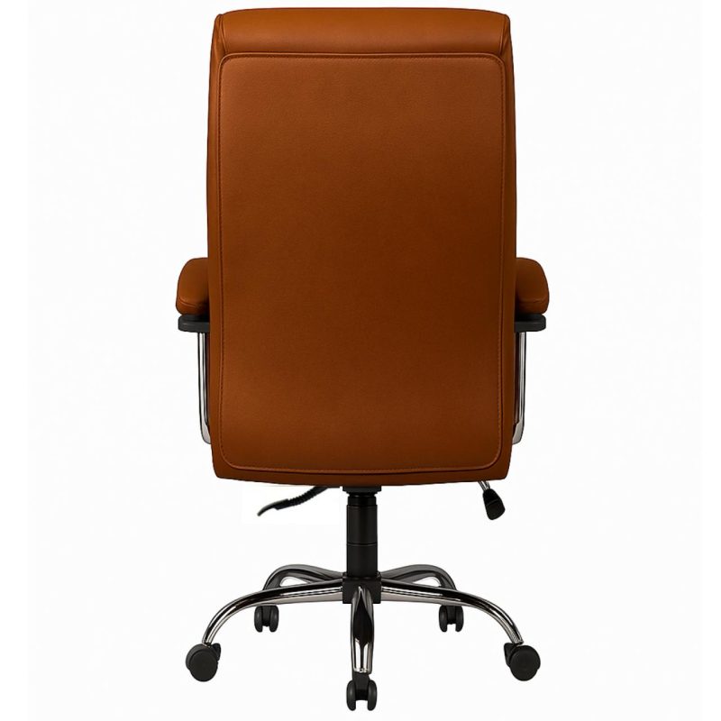 Poltrona Presidente LUXO c/ mola Ensacada – COR CARAMELO – 30059 Kairós Office Presidente 5