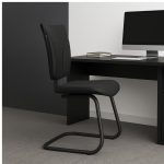 Cadeira de Escritório B-ONE Base em “S” Preta – Corino Preto – 31032 Kairós Office Cadeira Fixa Estofada 17
