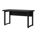 Mesa Escritório PÉ QUADRO – 1,20×0,60m – S/ Gavetas – PRETO / PRETO – 26001 Kairós Office Linha 40mm Preto / Preto 12