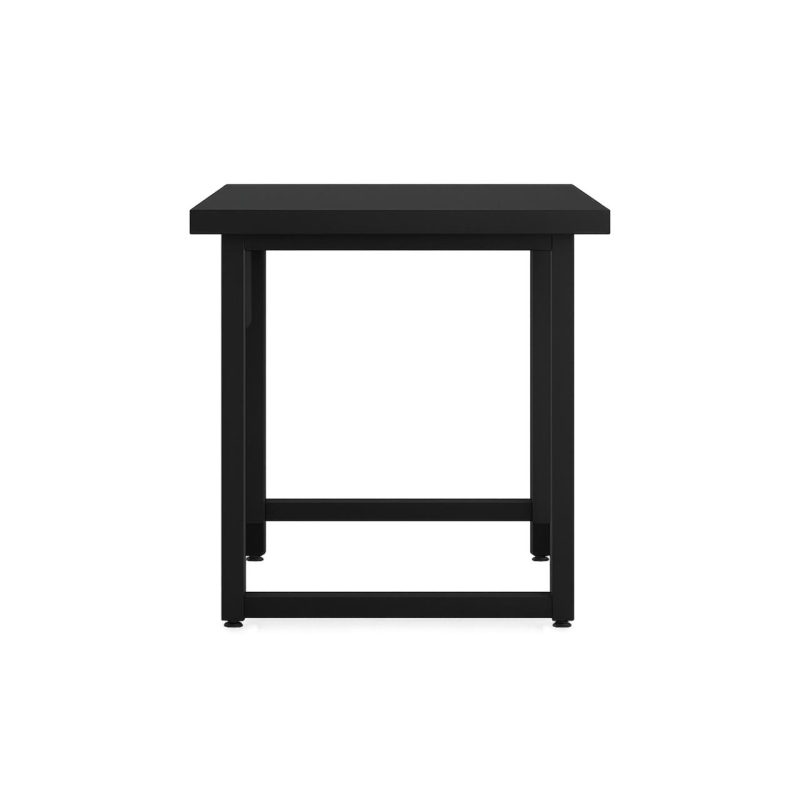 Mesa Escritório PÉ QUADRO – 1,20×0,60m – S/ Gavetas – PRETO / PRETO – 26001 Kairós Office Linha 40mm Preto / Preto 6