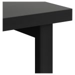 Mesa Escritório PÉ QUADRO – 1,20×0,60m – S/ Gavetas – PRETO / PRETO – 26001 Kairós Office Linha 40mm Preto / Preto 15