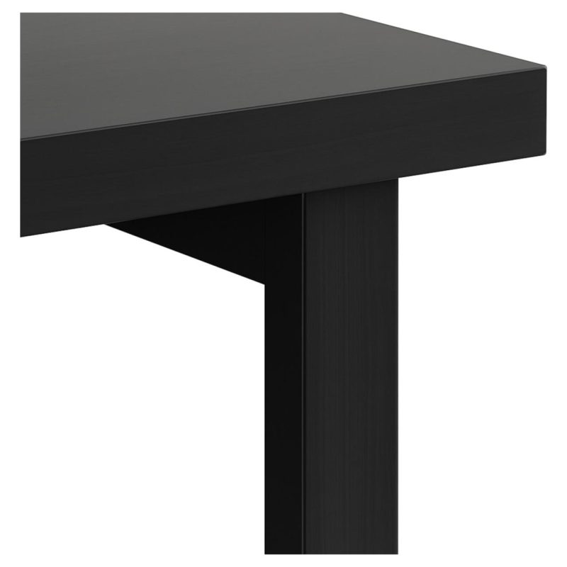 Mesa Escritório PÉ QUADRO – 1,20×0,60m – S/ Gavetas – PRETO / PRETO – 26001 Kairós Office Linha 40mm Preto / Preto 7