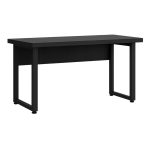 Mesa Escritório PÉ QUADRO – 1,50×0,60m – S/ Gavetas – PRETO / PRETO – 26002 Kairós Office Linha 40mm Preto / Preto 10