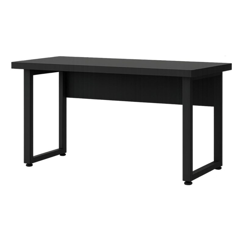 Mesa Escritório PÉ QUADRO – 1,50×0,60m – S/ Gavetas – PRETO / PRETO – 26002 Kairós Office Linha 40mm Preto / Preto 4