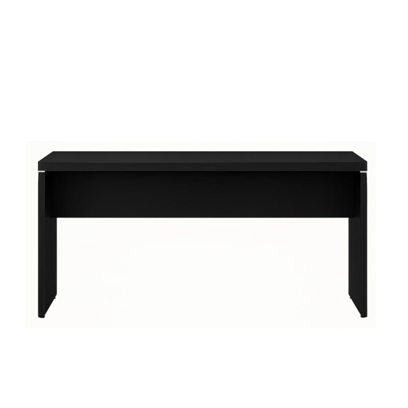 Mesa Escritório 1,20×0,60m – S/ Gavetas – PRETO/PRETO – 26005 Kairós Office Linha 40mm Preto / Preto 3
