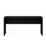 Mesa Escritório 1,50×0,60m – S/ Gavetas – PRETO/PRETO – 26006 Kairós Office Linha 40mm Preto / Preto 10