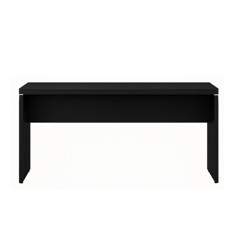 Mesa Escritório 1,50×0,60m – S/ Gavetas – PRETO/PRETO – 26006 Kairós Office Linha 40mm Preto / Preto 3