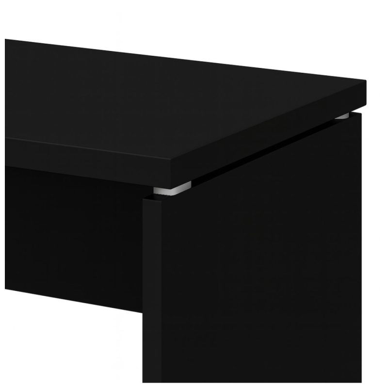 Mesa Escritório 1,70×0,70m – S/ Gavetas – PRETO/PRETO – 26007 Kairós Office Linha 40mm Preto / Preto 7
