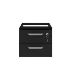 Gaveteiro suspenso – PRETO/PRETO – 26008 Kairós Office Linha 40mm Preto / Preto 9