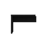 Mesa escritório Auxiliar 0,90×0,45 – PRETO/PRETO – 26009 Kairós Office Linha 40mm Preto / Preto 7