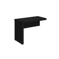 Mesa escritório Auxiliar 0,90x0,45 - PRETO/PRETO - 26009